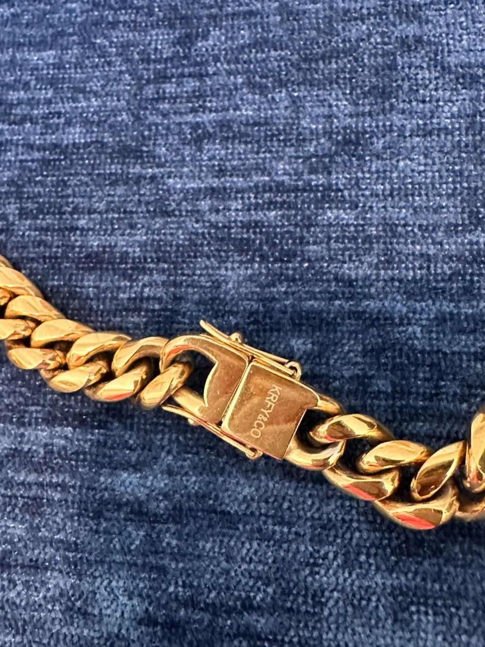KRKC&CO Gold 12mm Miami Cuban Chain 20 Inch